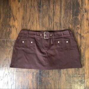 Y2K 2000 Trendy Grunge Biker Mcbling Micro Mini Baddie Low Rise Belt Skirt Bratz